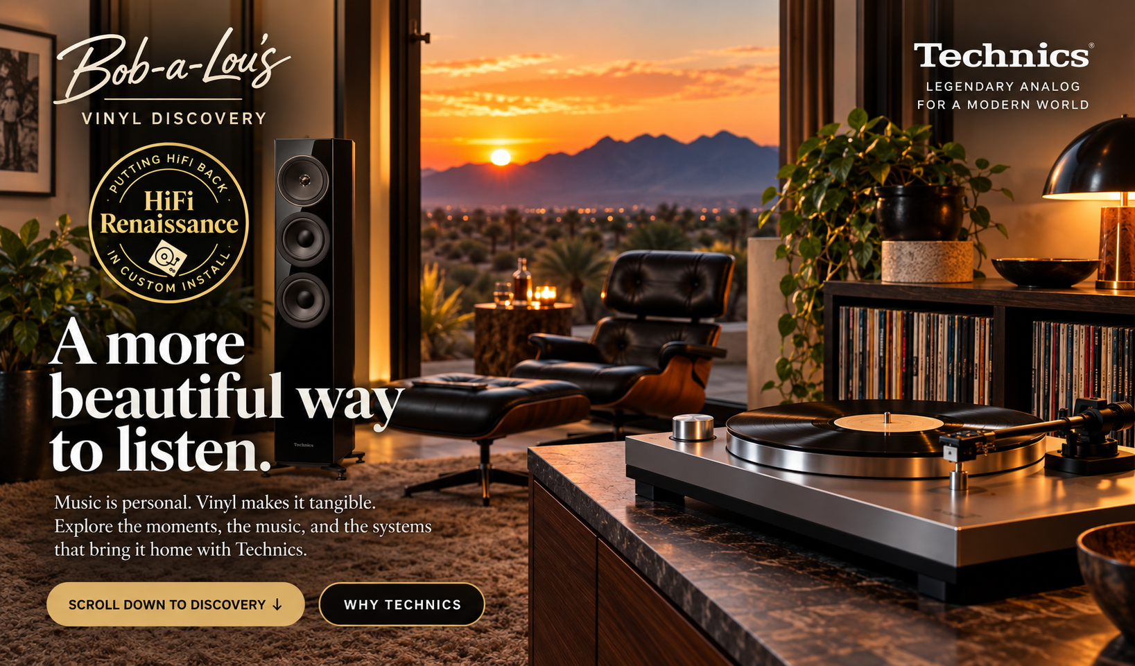 Vinyl Discovery and Technics customer-experience concept
